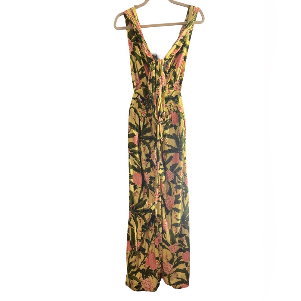 Agua Bendita x Target NWT Peony Botanical Print Jumpsuit Size XS - Picture 6 of 9